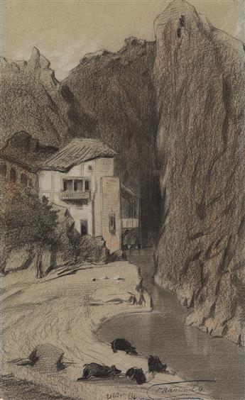 CÉLESTIN NANTEUIL (Rome 1813-1873 Bourron-Marlotte) Collection of approximately 50 drawings.
